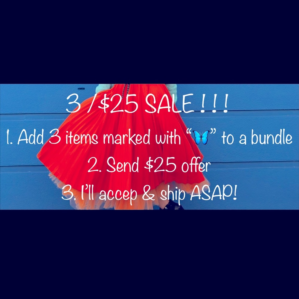 Look for 3/$25!! Sale is going ✨